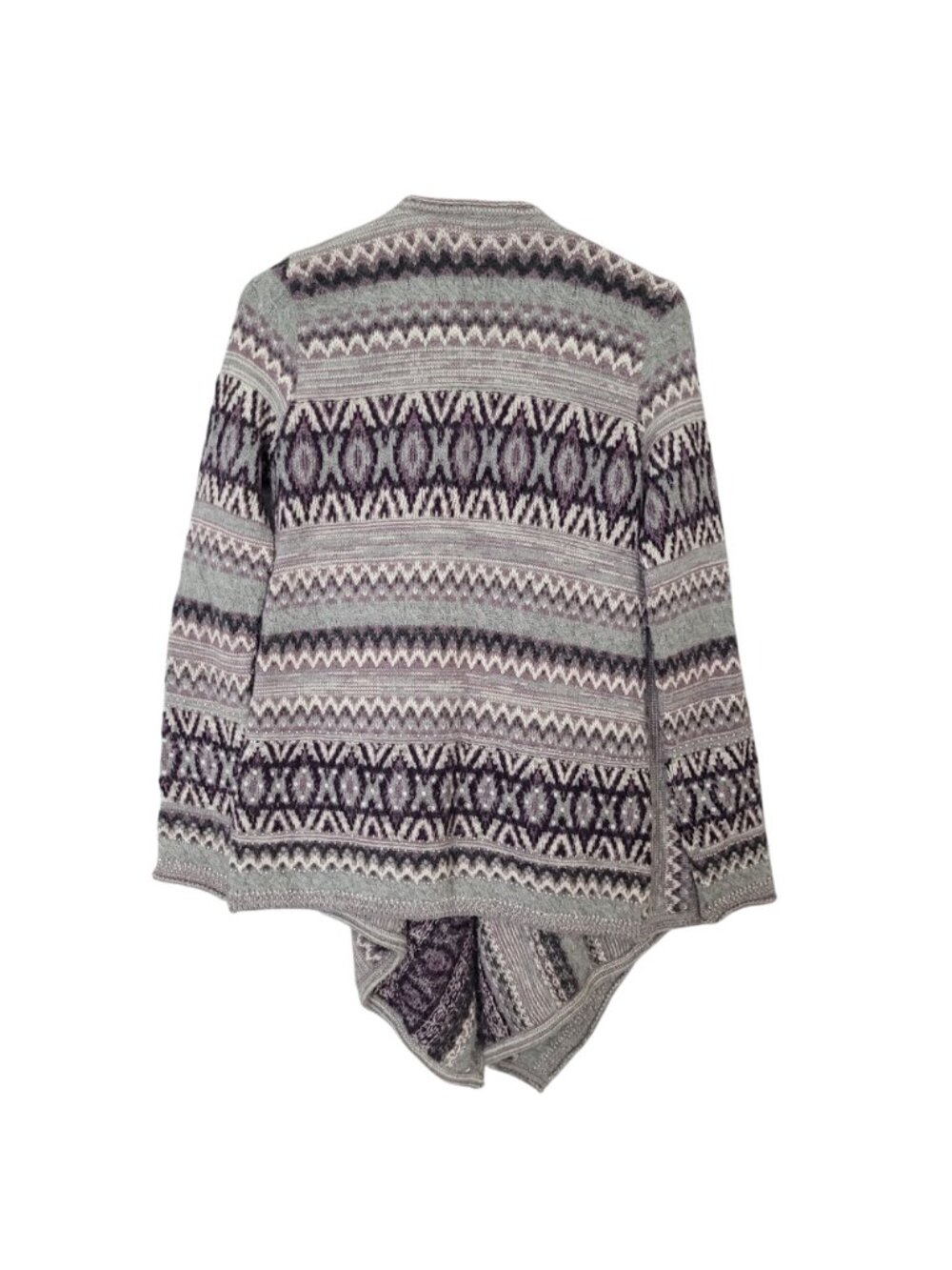 Calypso St. Barth Baby Alpaca Knit Cardigan Sweater Womens Size S Purple Gray - Picture 2 of 9